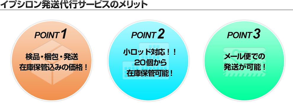 イプシロン発送代行サービスのメリット